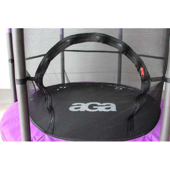 Trambulină Aga MR1140-Purple pentru copii de 140 cm cu plasă de siguranță - violet