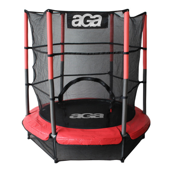 Gyerek trambulin védőhálóval 140 cm AGA MR1140-Red - Piros