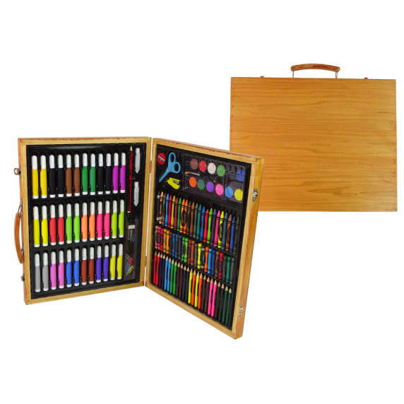 Set artă creativă, desen și pictură - 150 piese - Inlea4Fun ARTISTIC SET