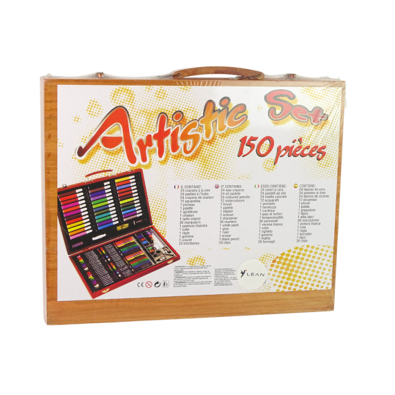 Set artă creativă, desen și pictură - 150 piese - Inlea4Fun ARTISTIC SET