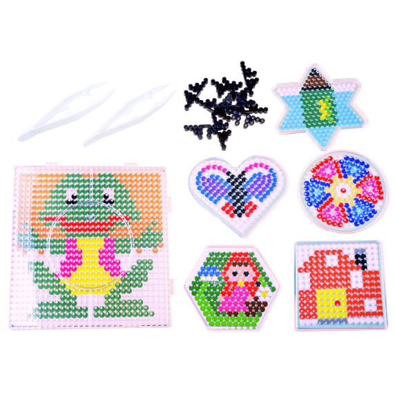 Mărgele care se pot călca - 6000 buc + accesorii - Inlea4Fun IRON BEADS 