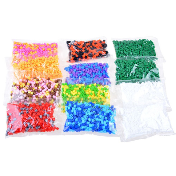 Mărgele care se pot călca - 6000 buc + accesorii - Inlea4Fun IRON BEADS 