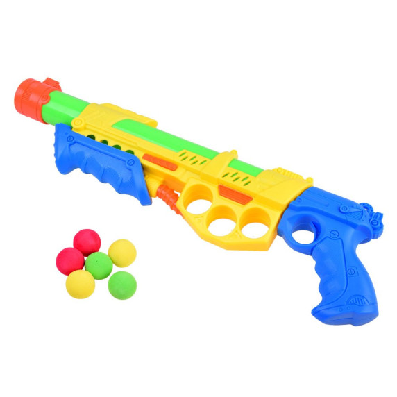 Vízipisztoly és szivacslövő fegyver 2az1-ben Inlea4Fun POWER GUN - Sárga