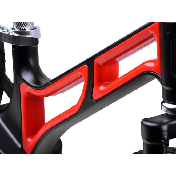 Bicicletă fără pedale - Inlea4Fun TINY BIKE -  negru/roșu