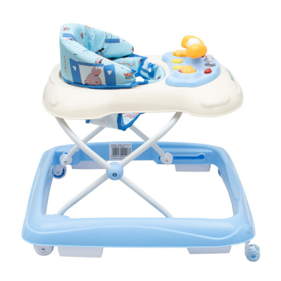 Bébikomp kormánykerékkel Baby Mix - világos kék