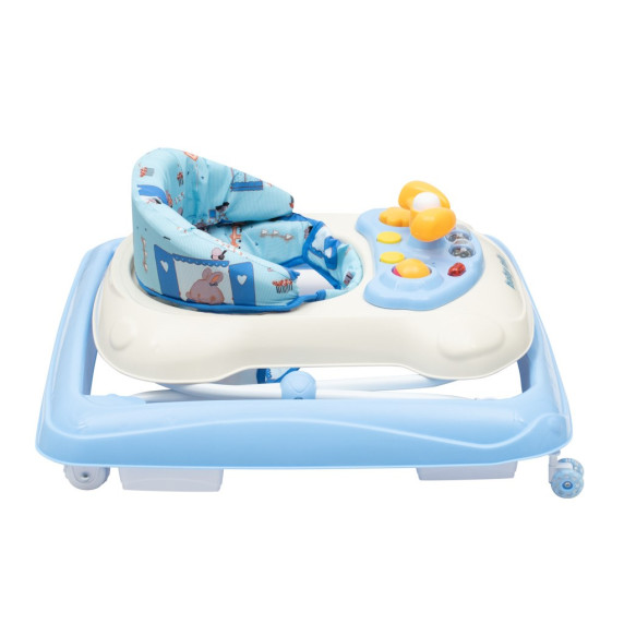 Bébikomp kormánykerékkel Baby Mix - világos kék