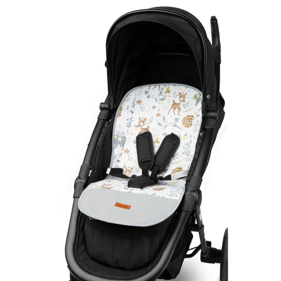 Saltea cu două fețe pentru cărucior Sensilo Velvet – Pădure