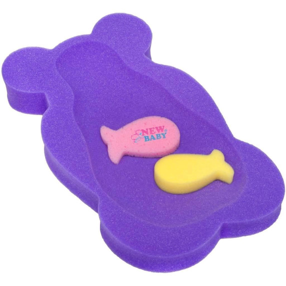 Penová podložka maxi New Baby medveď - fialová
