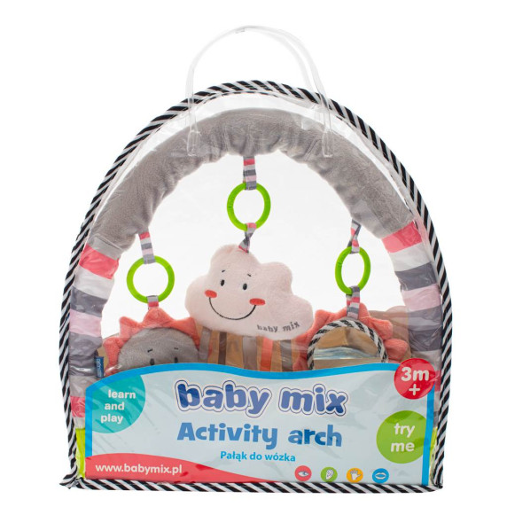 Bară de joacă cu jucării - soare, nor - Baby Mix