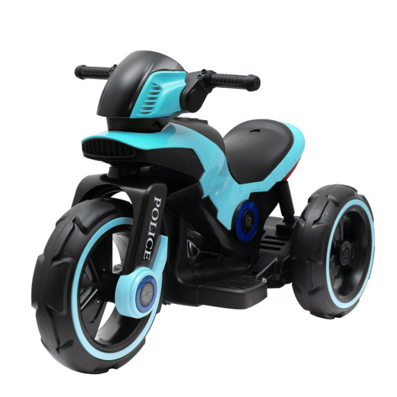 Elektromos háromkerekű Baby Mix POLICE - kék