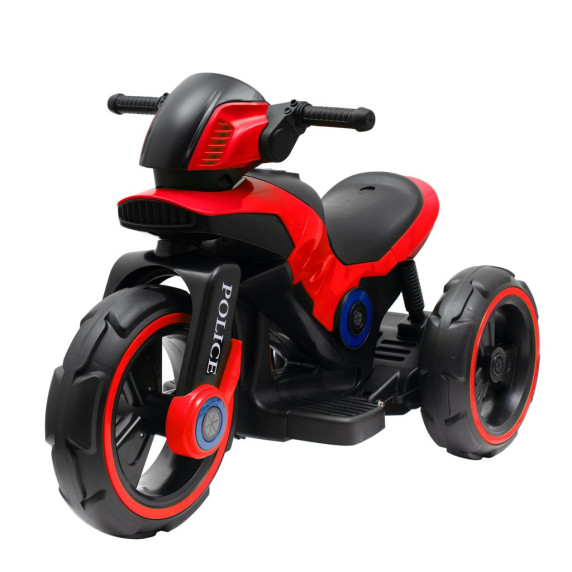 Elektromos háromkerekű Baby Mix POLICE - piros