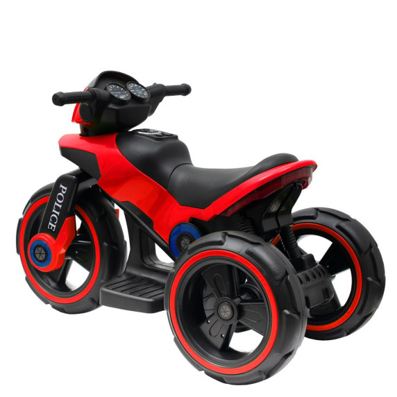 Elektromos háromkerekű Baby Mix POLICE - piros