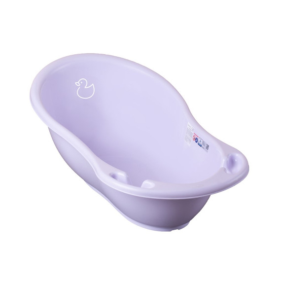 Cadă anatomică cu scurgere - 86 cm - violet