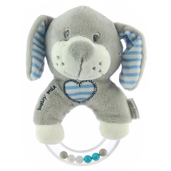 Csörgő plüss bébijáték Baby Mix kutyus - kék