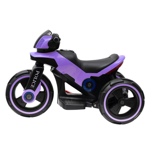 Elektromos háromkerekű Baby Mix POLICE - lila