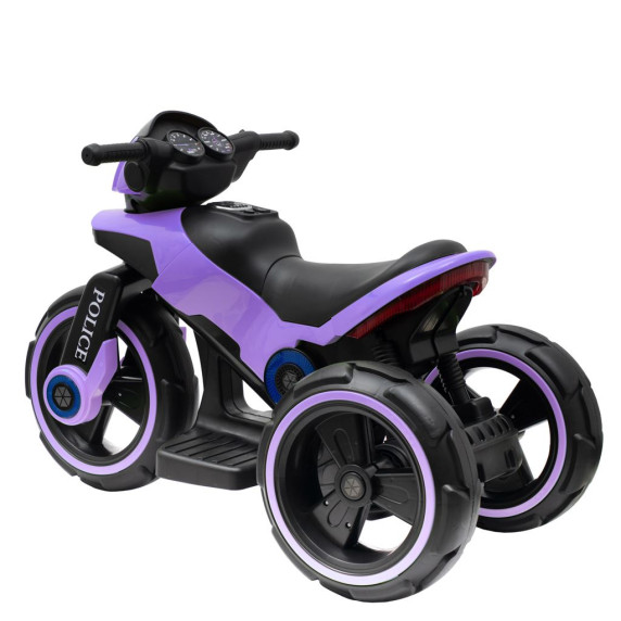 Elektromos háromkerekű Baby Mix POLICE - lila