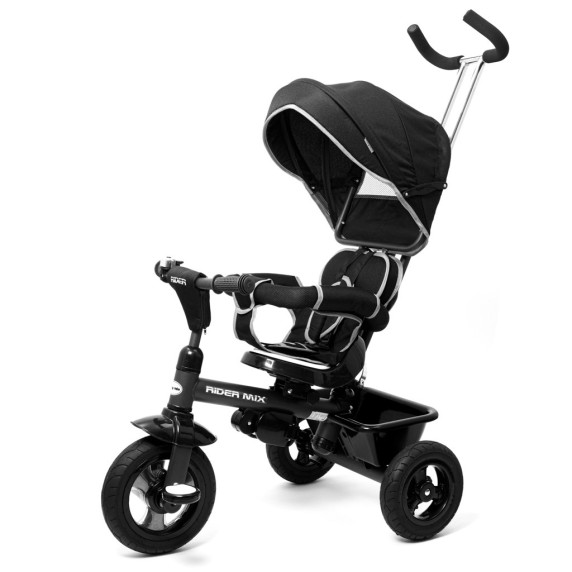 Detská trojkolka Baby Mix 5v1 RIDER 360° - čierna