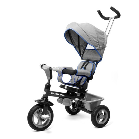 Detská trojkolka Baby Mix 5v1 RIDER 360° - sivá
