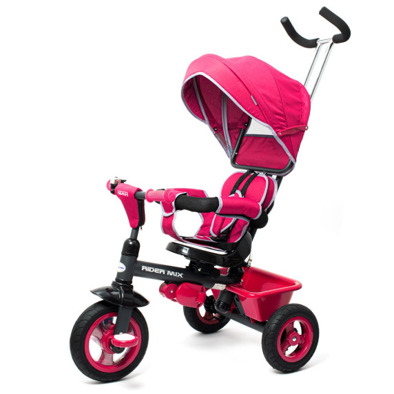Detská trojkolka Baby Mix 5v1 RIDER 360° - ružová