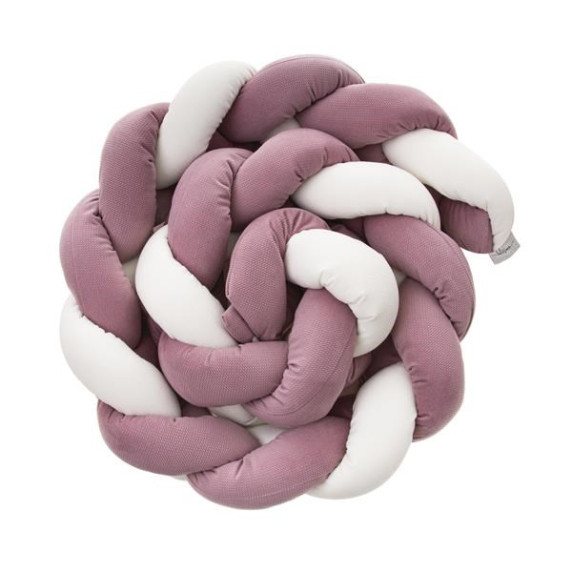 Protecție laterală pătuț bebe - Belisima - crem/roz închis