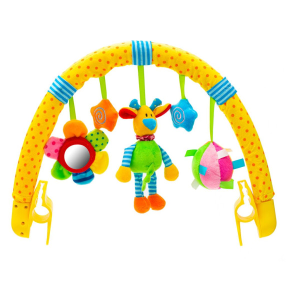 Játék babakocsira Baby Mix zsiráf