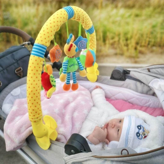 Játék babakocsira Baby Mix zsiráf