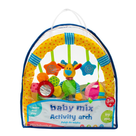 Játék babakocsira Baby Mix zsiráf