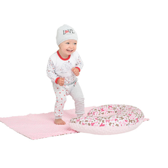 Pătură pentru copii - Minky 102x80 cm - NEW BABY - gri