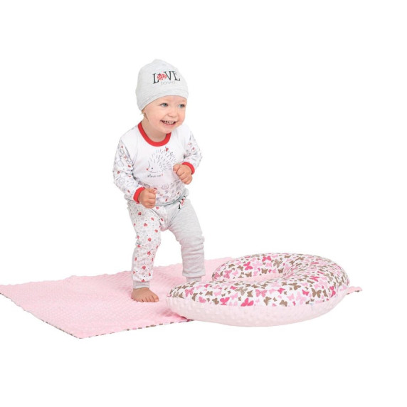 Babapléd, takaró Minky 102x80 cm NEW BABY - rózsaszín