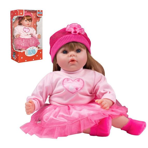 Magyarul beszélő és éneklő baba PlayTo TINA 46 cm