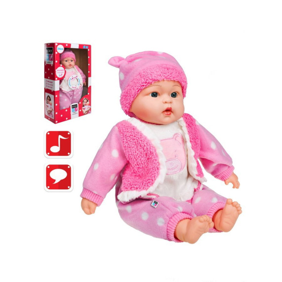 Magyarul beszélő és éneklő baba PlayTo ANI 46 cm