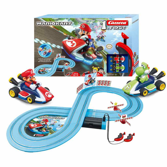 Autostradă de jucărie - Carrera FIRST Nintendo Mario Kart™- Mario and Yoshi 2,4 m