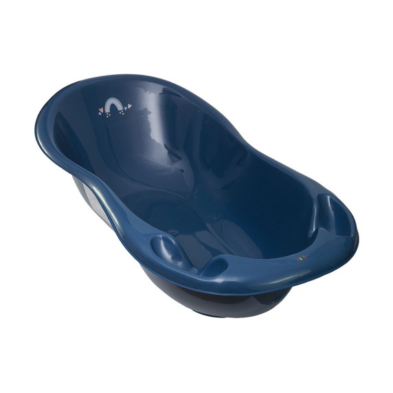 Cadă anatomică cu scurgere 102 cm - TEGA LUX METEO - albastru inchis