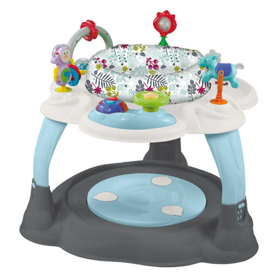 Többfunkciós ugráló játék Baby Mix - kék-szürke