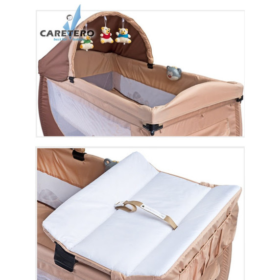 Cestovná postieľka CARETERO Grande 2016 blue