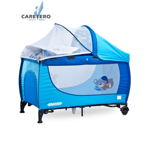Cestovná postieľka CARETERO Grande 2016 blue