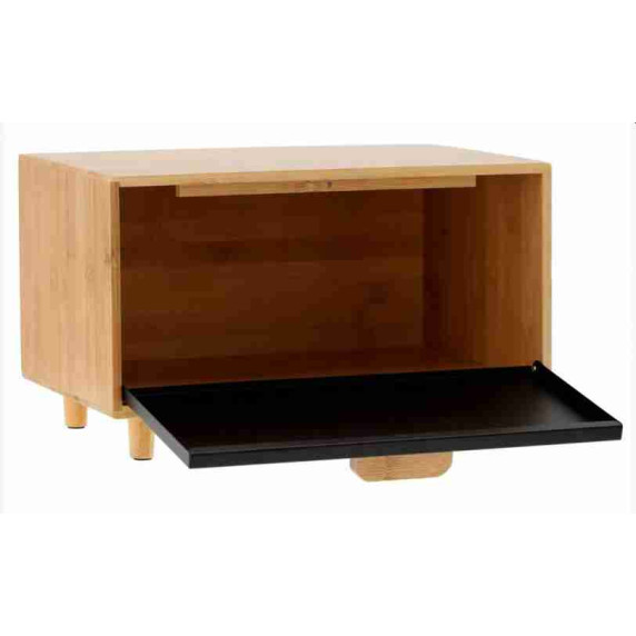 Cutie pentru pâine din bambus - negru - Cook Line TIMO