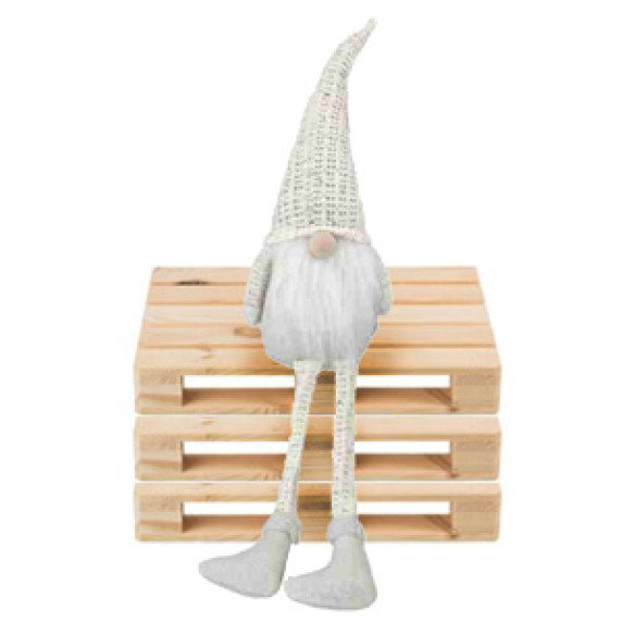 Karácsonyi manó figura 55 cm Inlea4Fun - Fehér