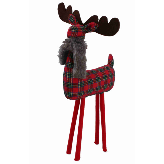 Ren Crăciun - 46 cm - Inlea4Fun - carouri