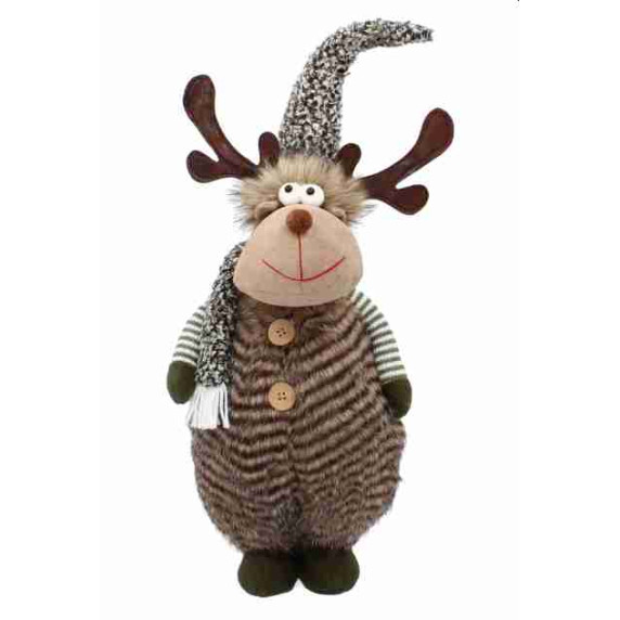 Karácsonyi rénszarvas figura 65 cm - Barna