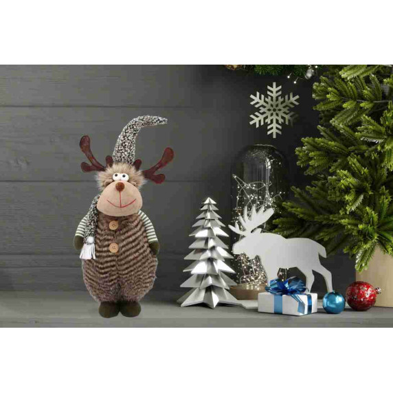 Karácsonyi rénszarvas figura 65 cm - Barna