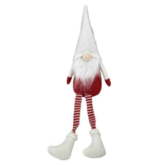 Karácsonyi manó figura 55 cm Inlea4Fun - Piros/fehér