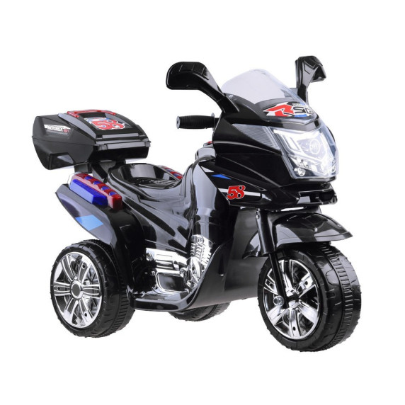 Motocicletă electrică cu iluminare LED - negru - Inlea4Fun
