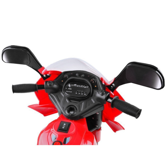 Motocicletă electrică cu iluminare LED - albastru - Inlea4Fun