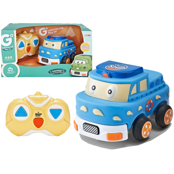 Mașină cu telecomandă - Inlea4Fun G CARTOON CAR - albastru