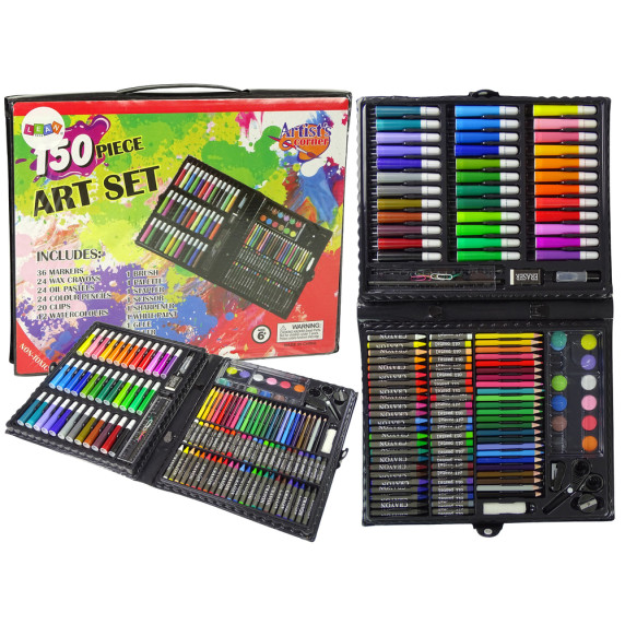 Set de artă creativă - 150 piese - Inlea4Fun ART SET