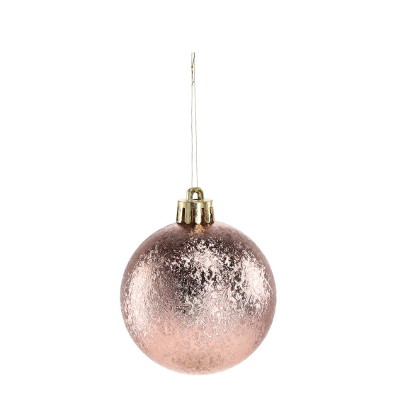 Karácsonyfa dísz szett 44 darab 3/6 cm - rose gold