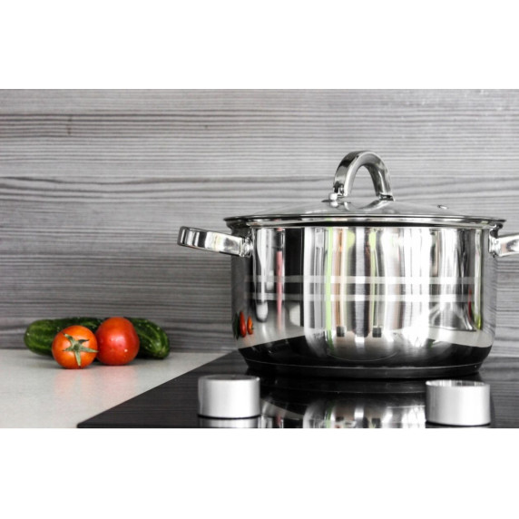 Set de oale inox cu capac, 8 piese