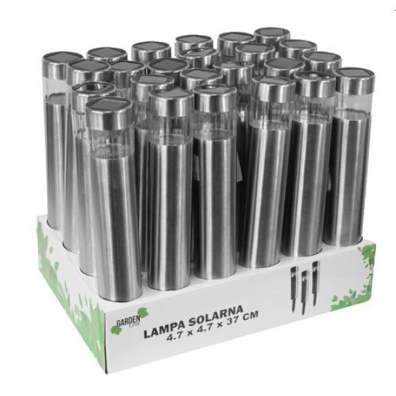 Záhradná solárna lampa do zeme Roller 4,7 x 4,7 x 37 cm - GARDEN LINE 