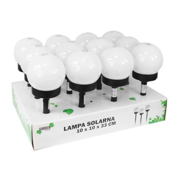 GARDEN LINE Záhradná solárna lampa do zeme 9,5 x 9,5 x 32 cm